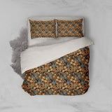 3D Yellow Black Floral Quilt Cover Set Bedding Set Pillowcases 96- Jess Art Decoration