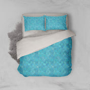 3D Blue Fish Scale Pattern Quilt Cover Set Bedding Set Pillowcases 193- Jess Art Decoration