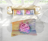 3D Dolphin Flamingo Summer Quilt Cover Set Bedding Set Pillowcases 65- Jess Art Decoration