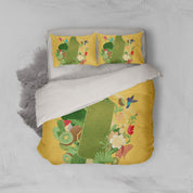 3D Fruit Flower Yellow Quilt Cover Set Bedding Set Pillowcases 146- Jess Art Decoration