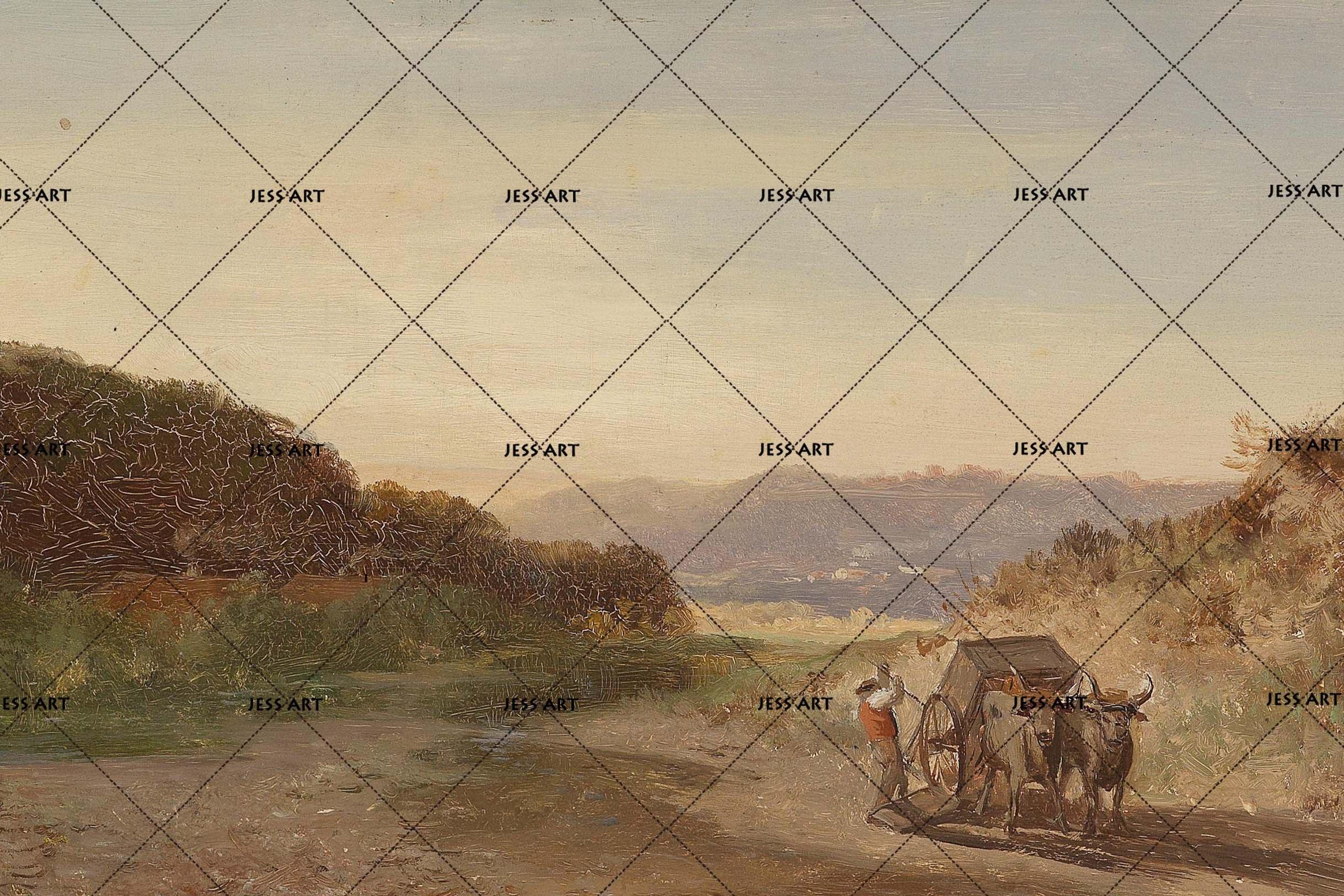 3D European Style Garden  Oil Painting Wall Mural Wallpaper 23- Jess Art Decoration