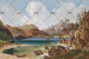 3D Lakeside Scenery  Oil Painting Wall Mural Wallpaper 24- Jess Art Decoration