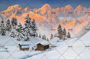3D Mountains Snow Oil Painting Wall Mural Wallpaper 55- Jess Art Decoration