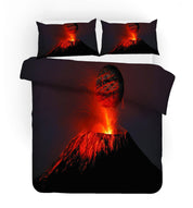3D Volcanic Eruptions Quilt Cover Set Bedding Set Pillowcases 57- Jess Art Decoration