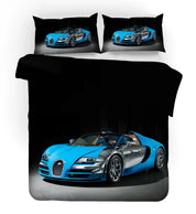 3D Super Car Quilt Cover Set Bedding Set Pillowcases 65- Jess Art Decoration