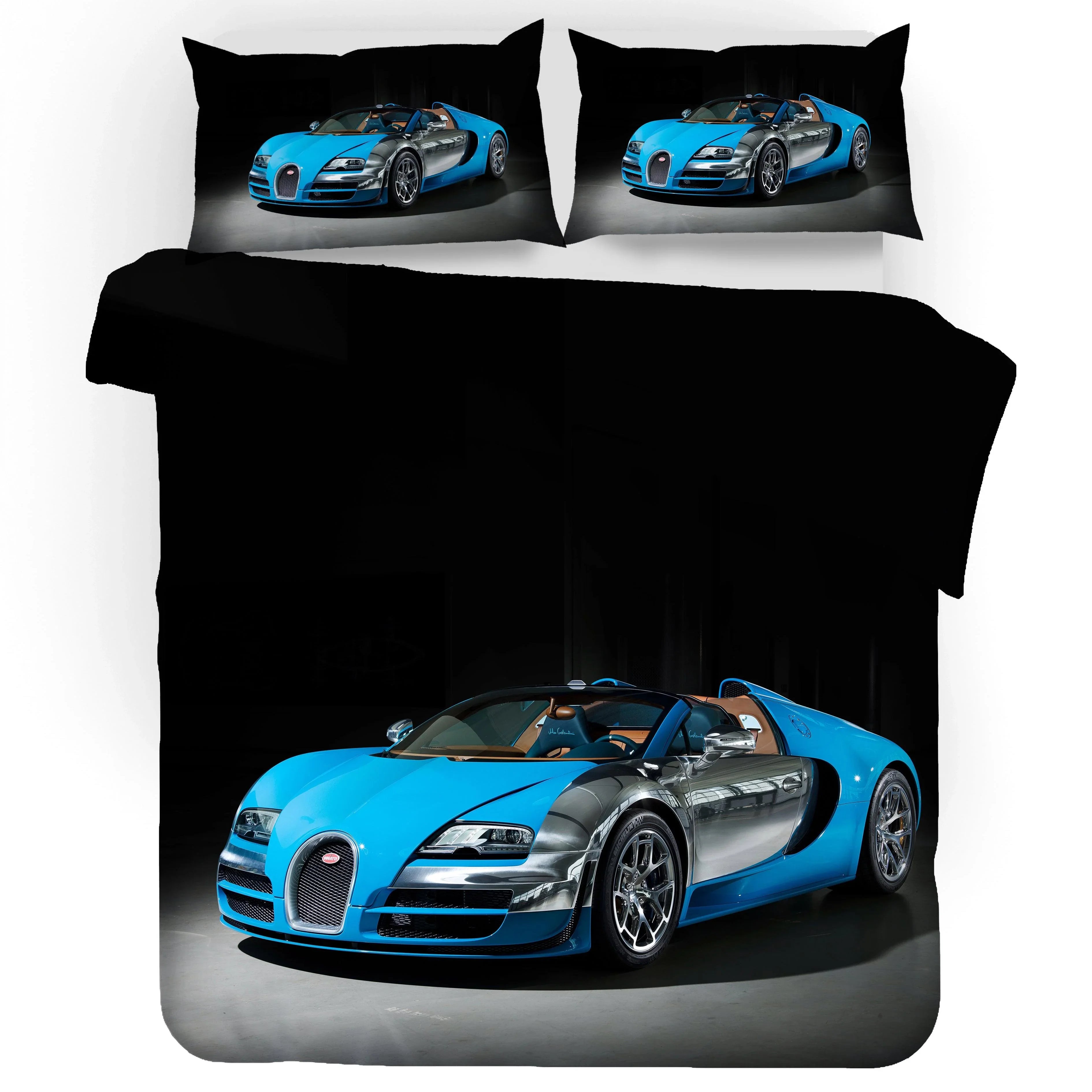 3D Super Car Quilt Cover Set Bedding Set Pillowcases 65- Jess Art Decoration