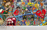 3D Color Graffiti Effect Wall Mural Wallpaper 27- Jess Art Decoration