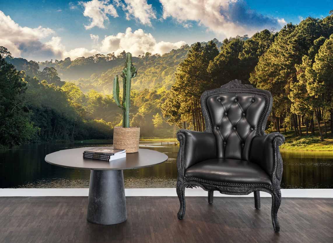 3D Jungle Creek Wall Mural Wallpaper 123- Jess Art Decoration