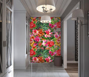 3D red bright flower 52 wall murals- Jess Art Decoration