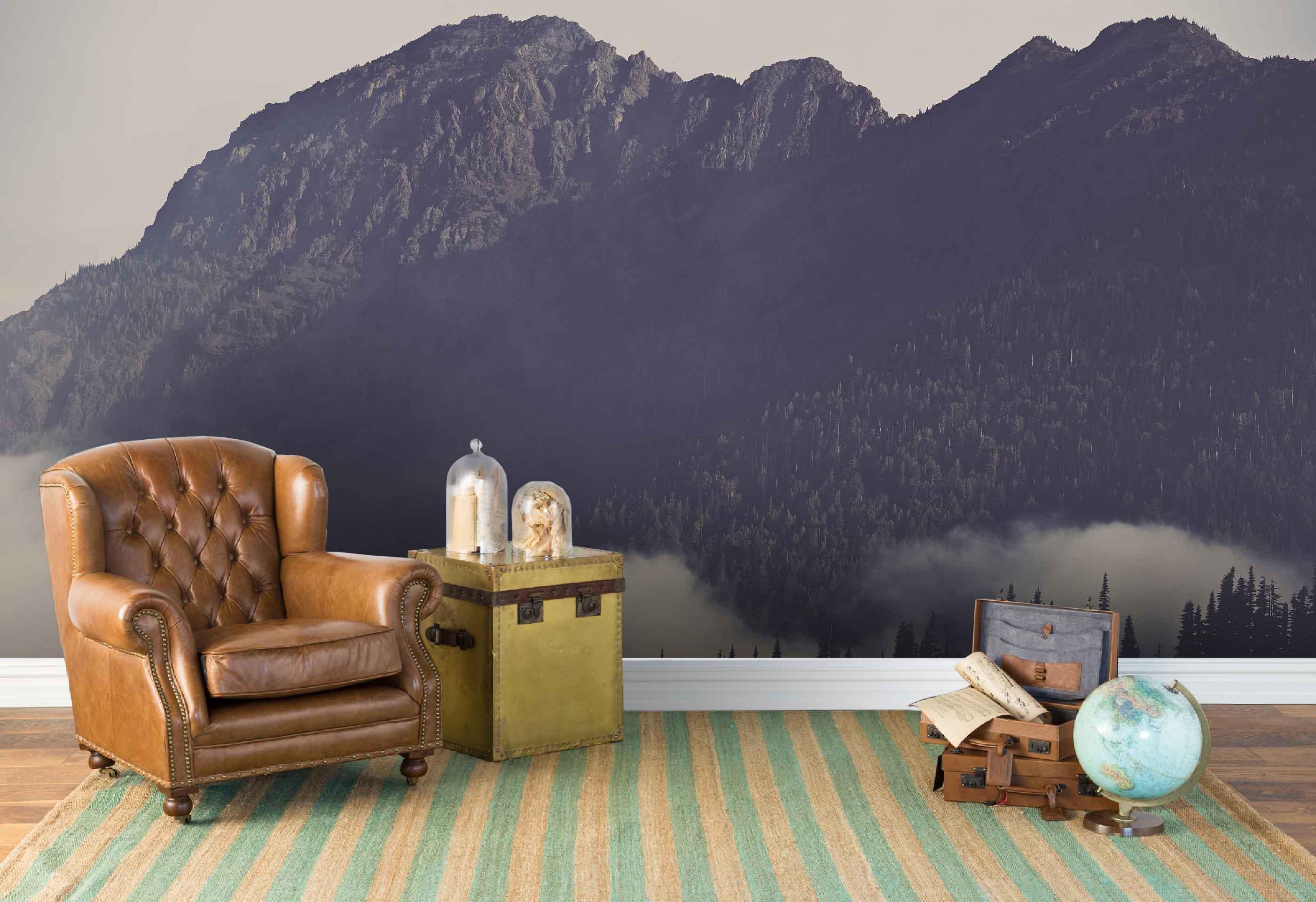 3D black mountain wall mural wallpaper 124- Jess Art Decoration