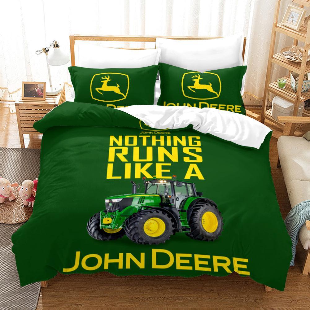 3D Tractor Quilt Cover Set Bedding Set Duvet Cover Pillowcases WJ 1652- Jess Art Decoration