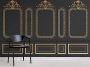 3D Black Pattern Relief Effect Wall Mural Wallpaper  50- Jess Art Decoration