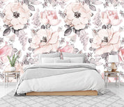 3D Pink Blooming Flower 141 Wall Murals