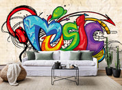 3D Scribble Letters Wall Mural Wallpaper 12- Jess Art Decoration