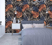 3D Colored Leaves 56 Wall Murals