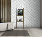3D White Rectangle 039 Marble Tile Texture
