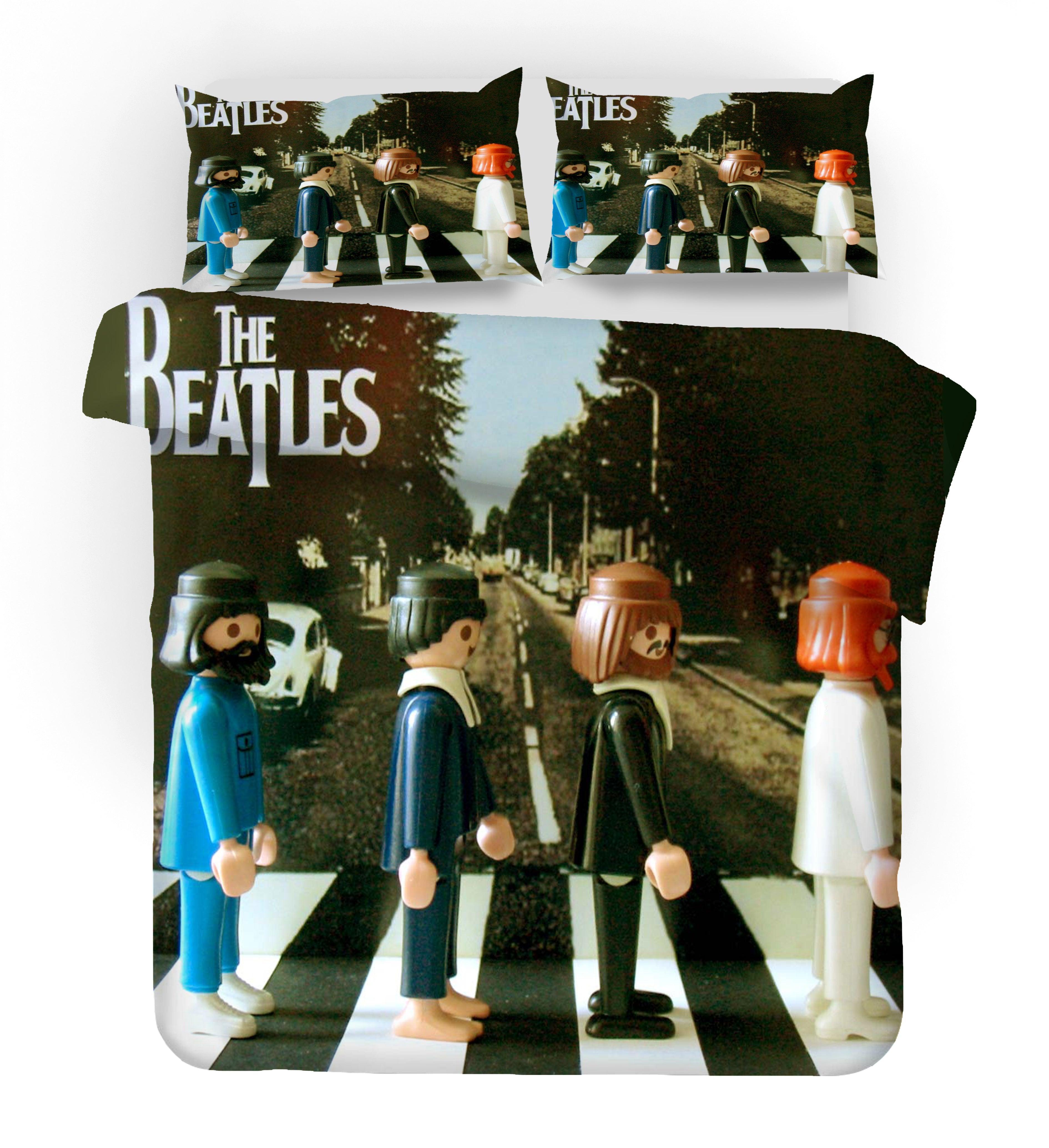 3D The Beatles Quilt Cover Set Bedding Set Pillowcases 62- Jess Art Decoration