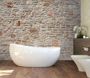 3D Nostalgic Brick Wall aged nostalgic brick wall wall mural wallpaper for bedroom - view 5