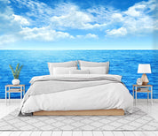 3D sea blue sky 047 wall murals- Jess Art Decoration