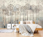 3D Abstract Wash Painting Forest Wall Murals 232- Jess Art Decoration
