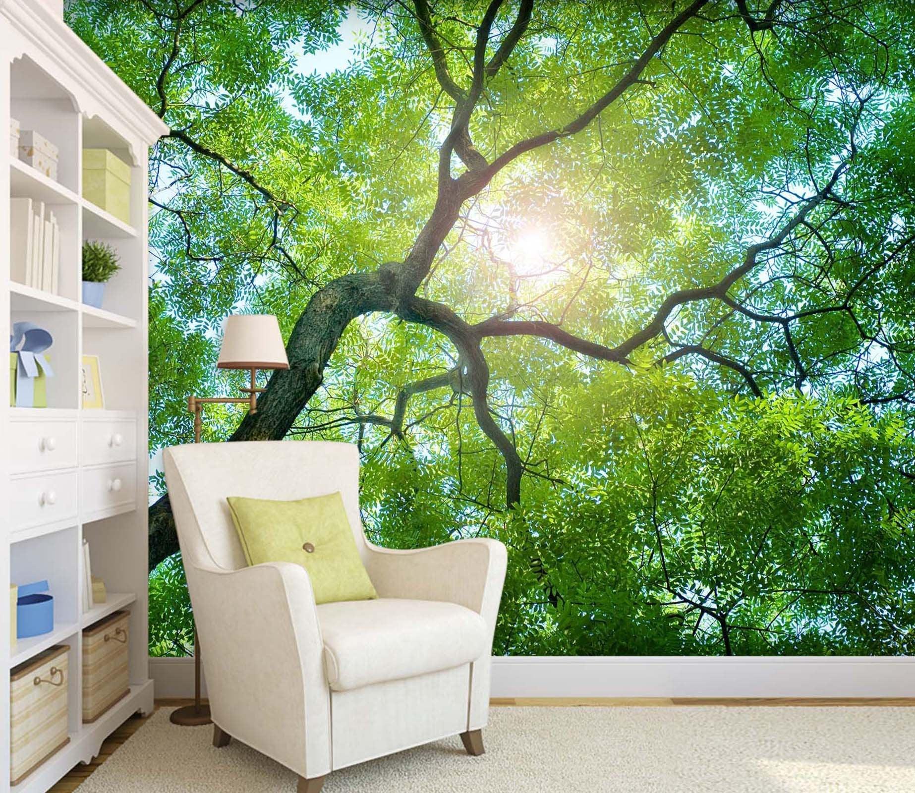 3D sun forest 116 wall murals- Jess Art Decoration