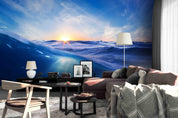 3D Sea Wave Sunrise Wall Mural Wallpaper 2- Jess Art Decoration