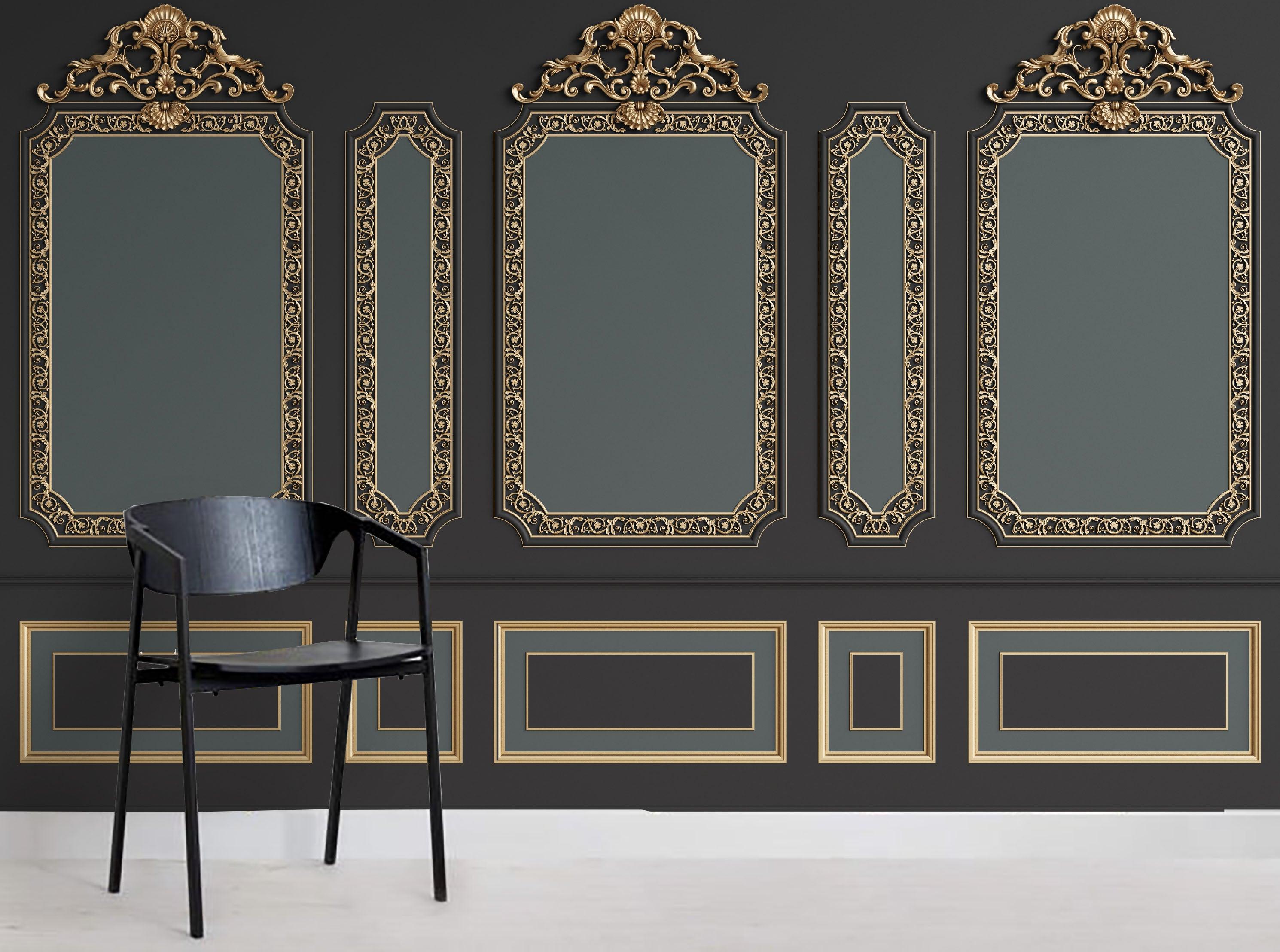 3D Black Relief Effect Wall Mural Wallpaper  51- Jess Art Decoration