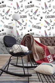 3D Cartoon Lovely Unicorn Wall Mural Wallpaper 28- Jess Art Decoration