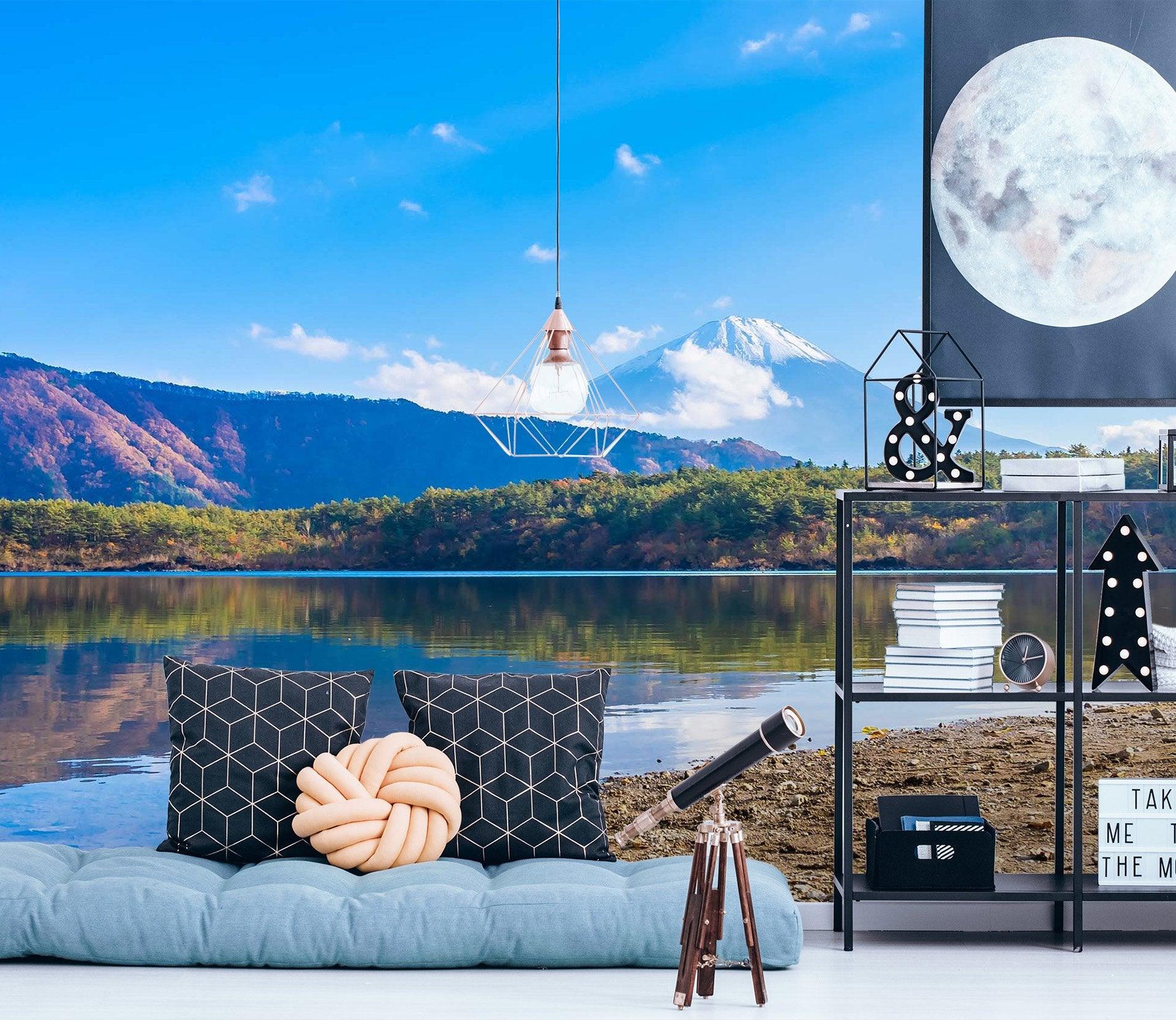 3D lake mountain 95 wall murals- Jess Art Decoration