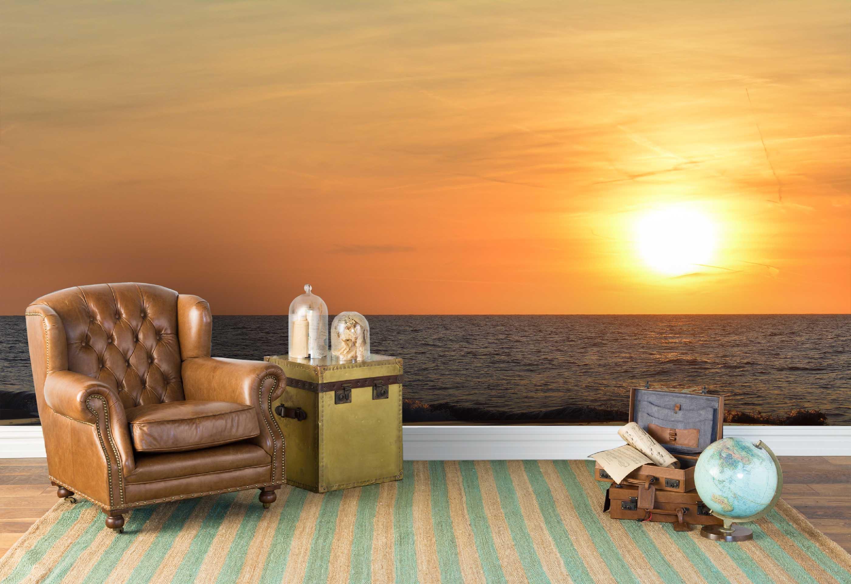 3D Sea Dusk Wall Mural Wallpaper 107- Jess Art Decoration