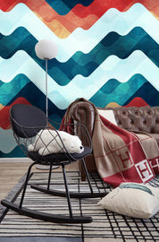 3D Color Wave Stripe Wall Mural Wallpaper 24- Jess Art Decoration