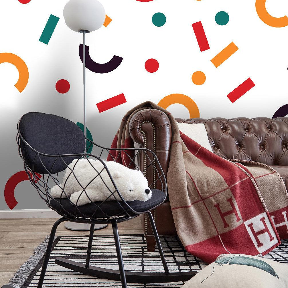 3D White Background Color Symbol Wall Mural Wallpaper 20- Jess Art Decoration