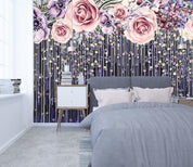 3D Rose Curtain 118 Wall Murals
