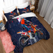 3D Extreme Motorcycle Quilt Cover Set Bedding Set Duvet Cover Pillowcases 65- Jess Art Decoration