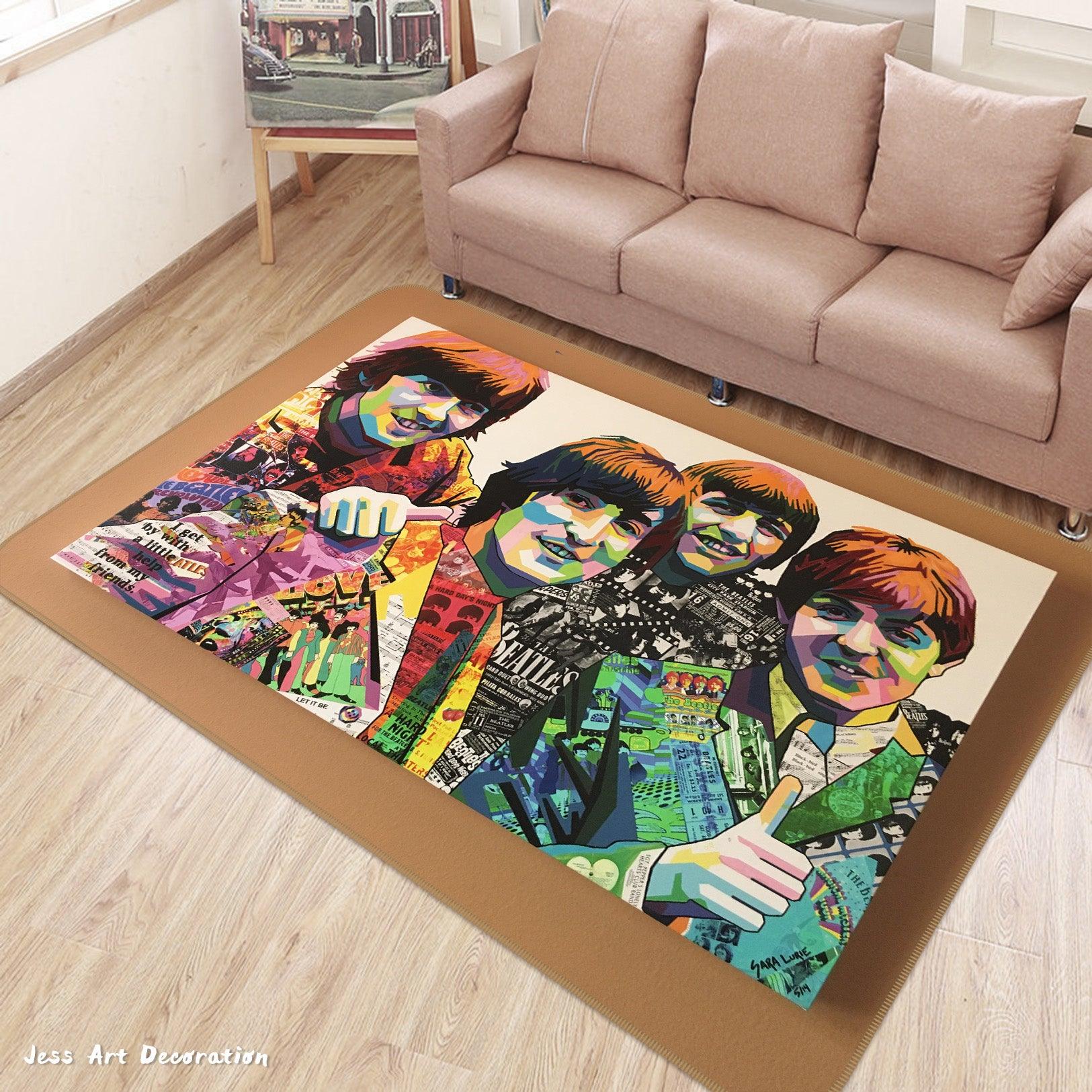 3D The Beatles Non-Slip Rug Mat 223- Jess Art Decoration
