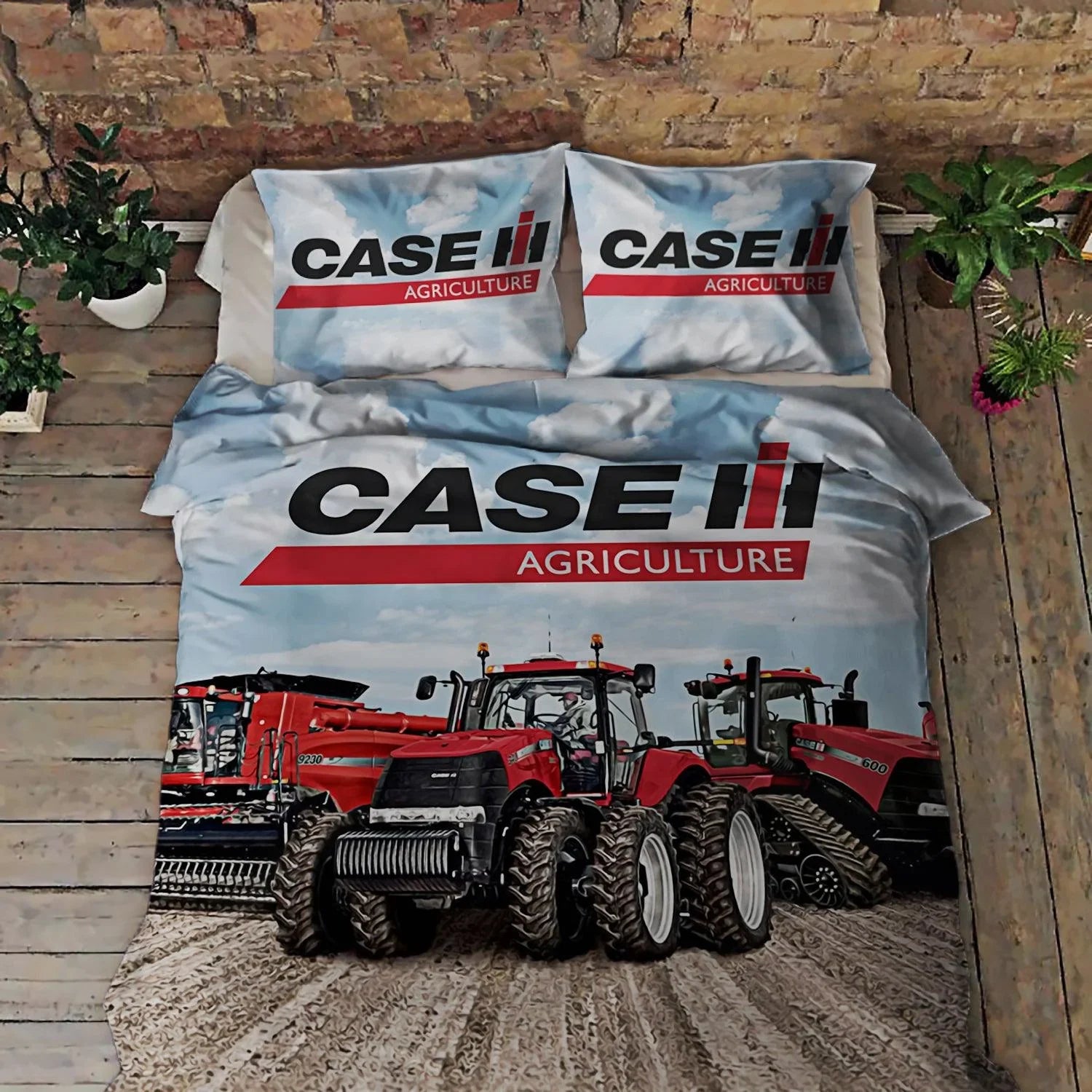 3D Tractor Quilt Cover Set Bedding Set Duvet Cover Pillowcases WJ 1653- Jess Art Decoration