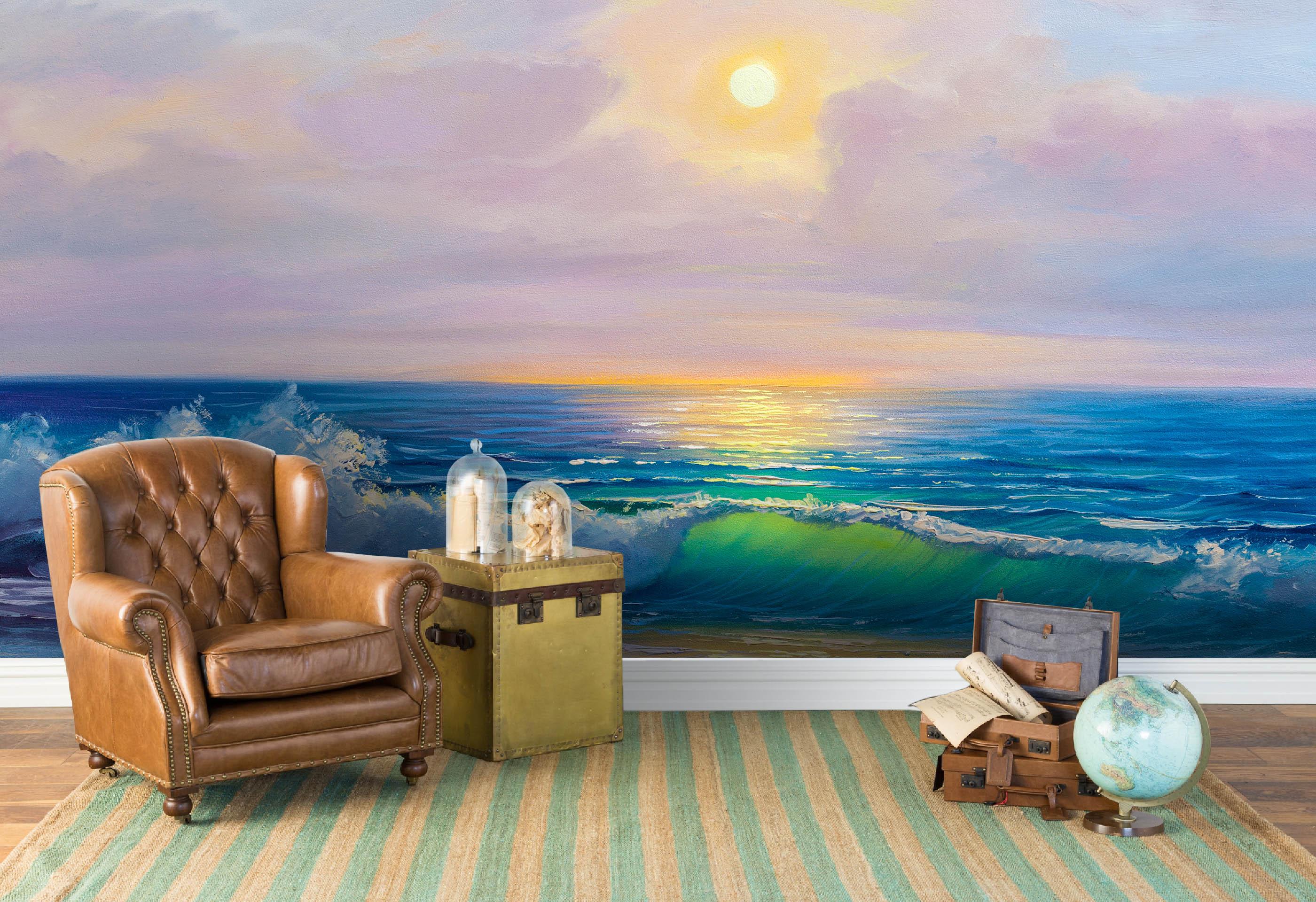 3D Blue Sea Wave Wall Mural Wallpaper 127- Jess Art Decoration
