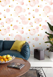 3D Watercolor Circle Pink Dreamlike Wall Mural Wallpaper 13- Jess Art Decoration