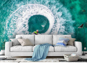 3D Blue Sea Spray Wall Mural Wallpaper 113- Jess Art Decoration