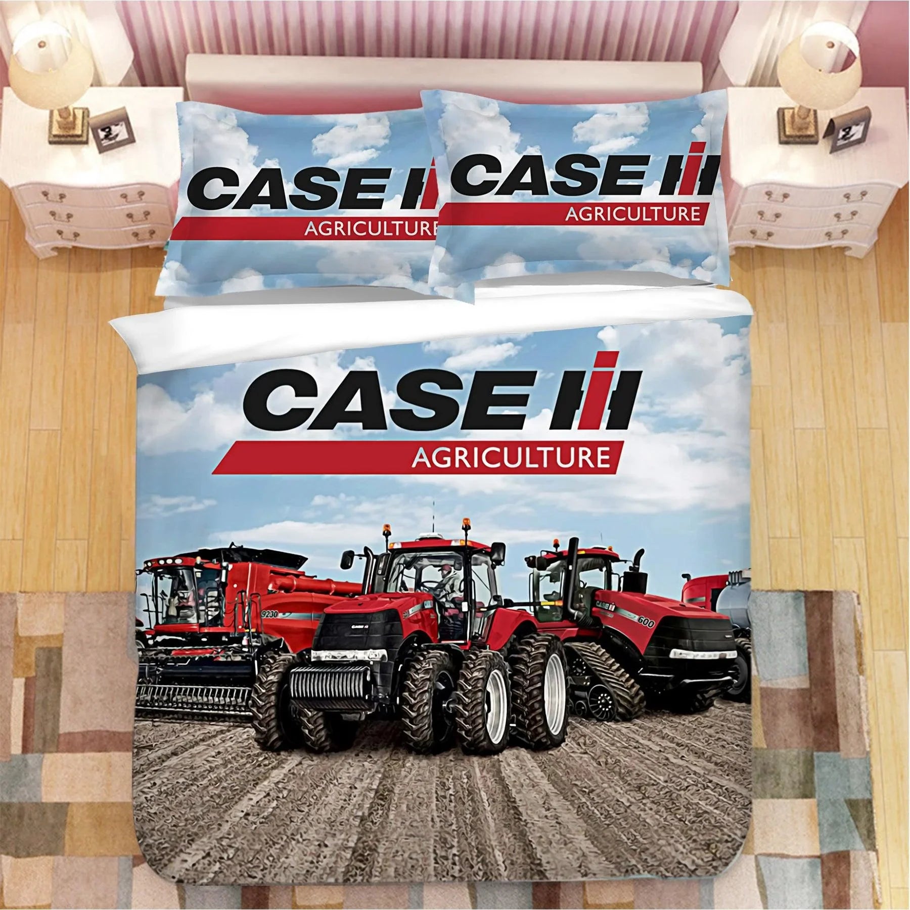 3D Tractor Quilt Cover Set Bedding Set Duvet Cover Pillowcases WJ 1653- Jess Art Decoration