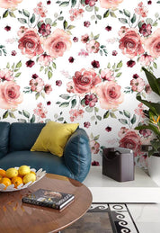 3D Watercolor Showy Floral Wall Mural Wallpaper 06- Jess Art Decoration