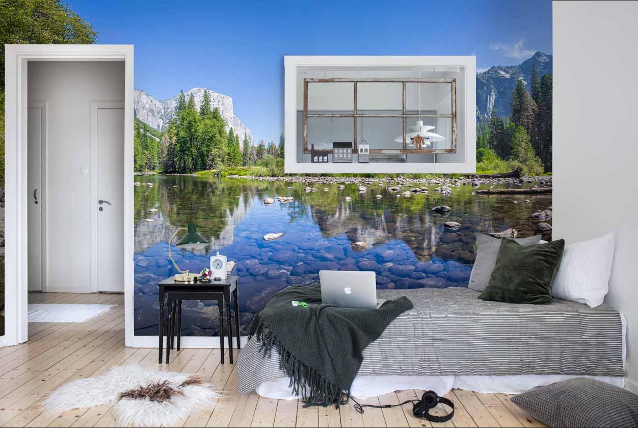 3D Valley Stream Wall Mural Wallpaper 121- Jess Art Decoration