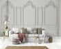 3D White Pattern Relief Effect Wall Mural Wallpaper 43 – Jessartdecoration