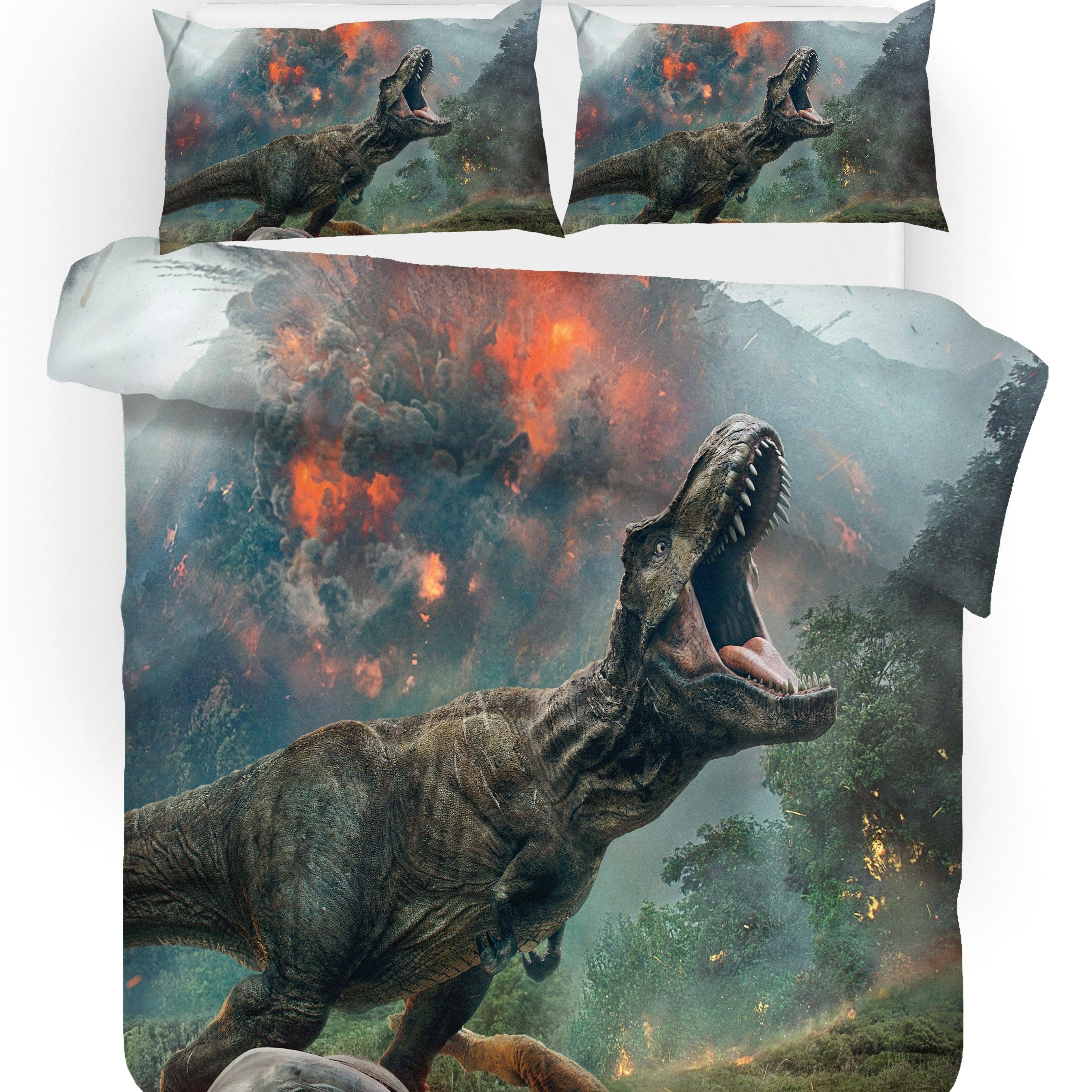 3D Dinosaur Quilt Cover Set Bedding Set Pillowcases 38- Jess Art Decoration