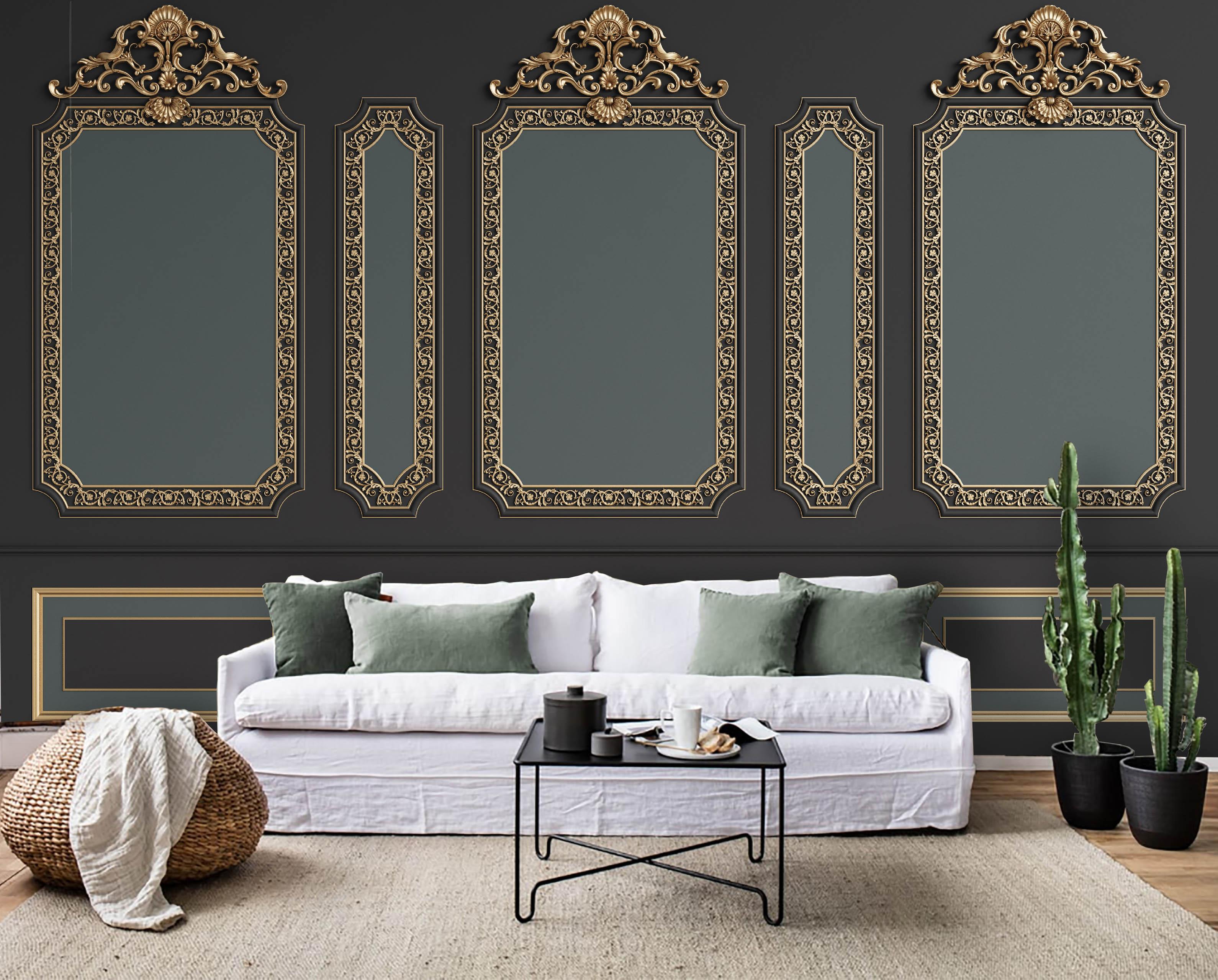 3D Black Relief Effect Wall Mural Wallpaper  51- Jess Art Decoration