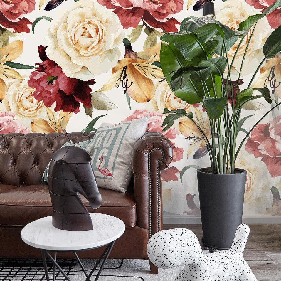 3D Rose Flowers Wall Mural Wallpaper 25- Jess Art Decoration