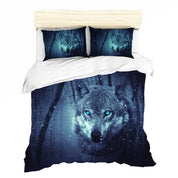 3D Blue Wolf Quilt Cover Set Bedding Set Pillowcases 97- Jess Art Decoration