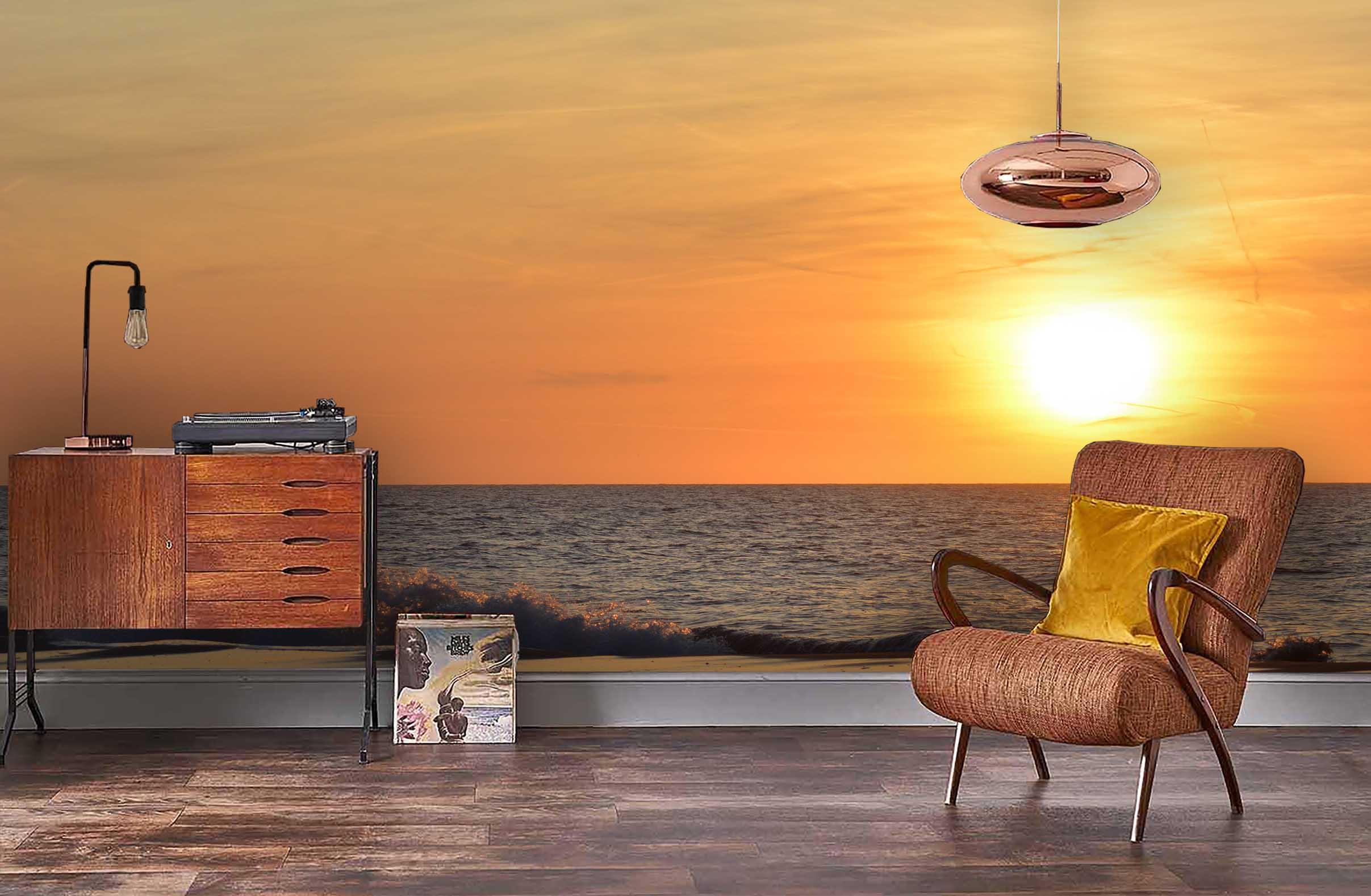 3D Sea Dusk Wall Mural Wallpaper 107- Jess Art Decoration