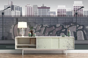 3D City Graffiti Wall Mural Wallpaper 24- Jess Art Decoration