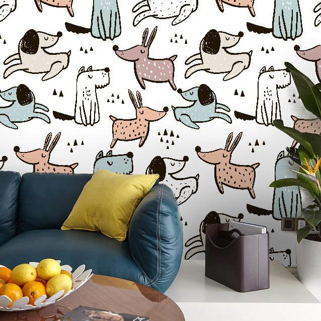 3D Color Cartoon Animal Wall Mural Wallpaper 10- Jess Art Decoration